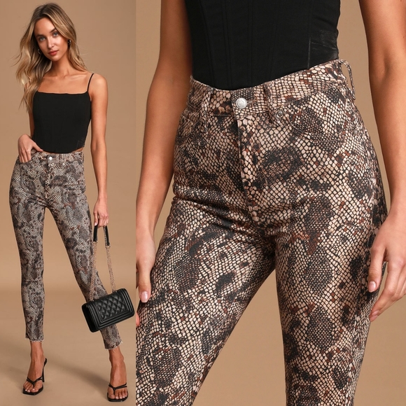 Free People Denim - We The Free Snakeskin Ankle Jeans